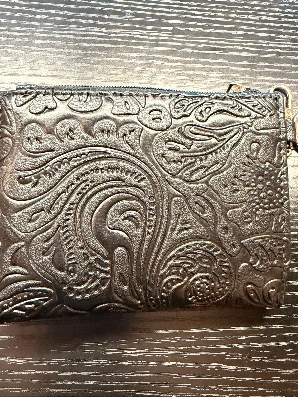 Embossed RFID Wallet Keychain – Stylish & Practical